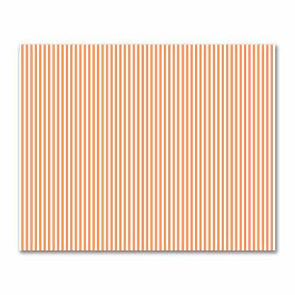 Off-White Cotton Sateen Fabric with Orange Bars, FACS-1380-051
