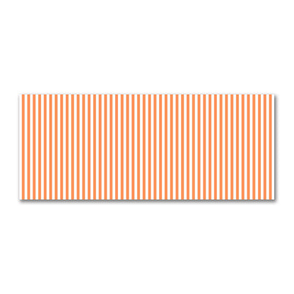 Off-White Cotton Sateen Fabric with Orange Bars, FACS-1380-051