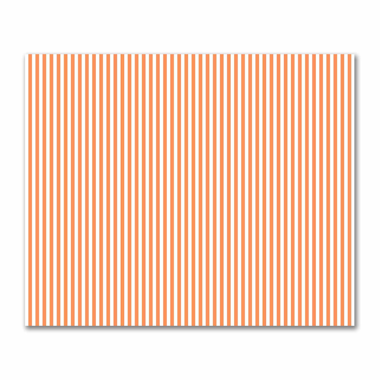 Off-White Cotton Sateen Fabric with Orange Bars, FACS-1380-051