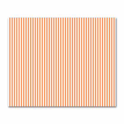 Off-White Cotton Sateen Fabric with Orange Bars, FACS-1380-051