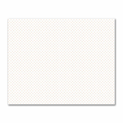 Off-White Cotton Sateen Fabric with Orange Diamonds, FACS-1380-101