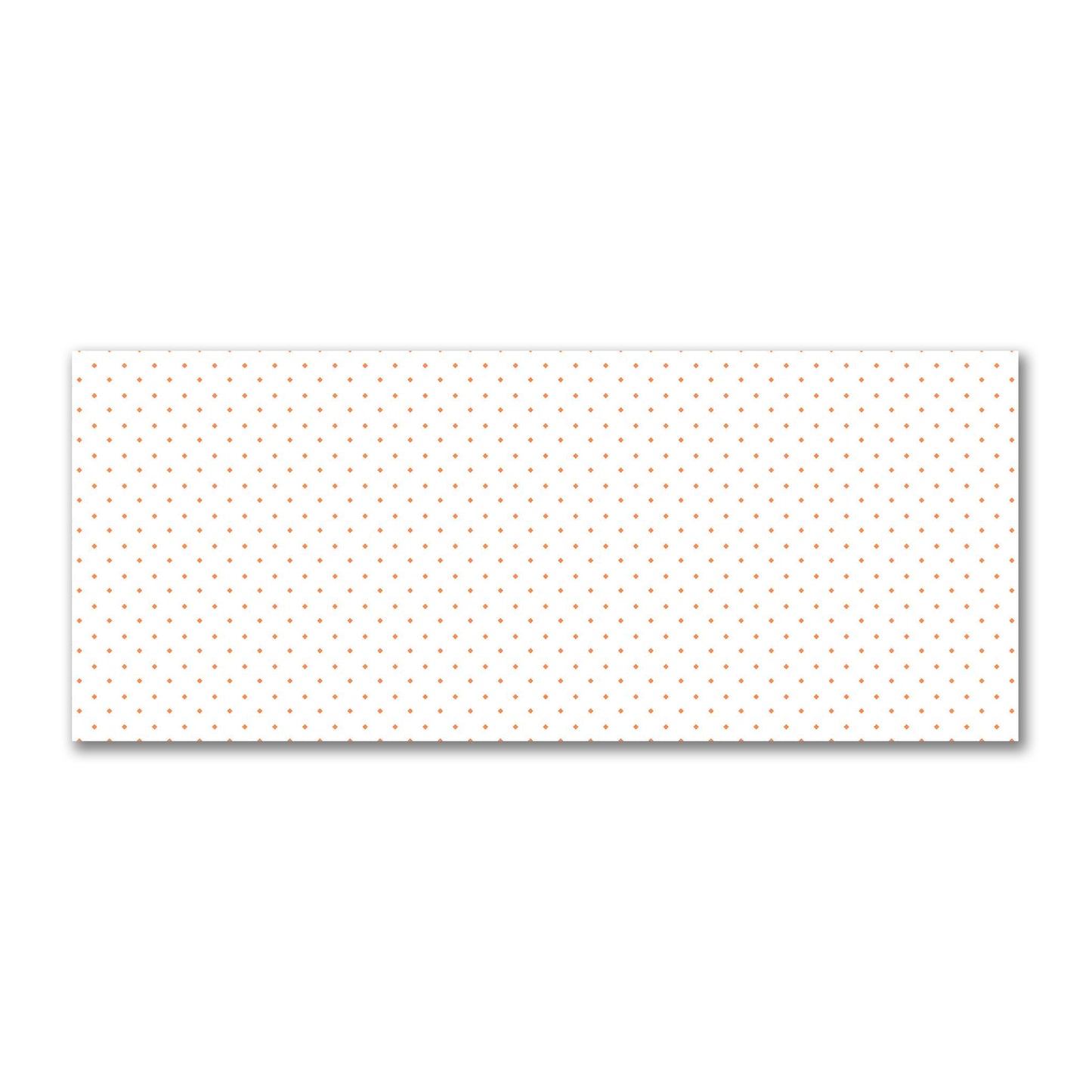 Off-White Cotton Sateen Fabric with Orange Diamonds, FACS-1380-101