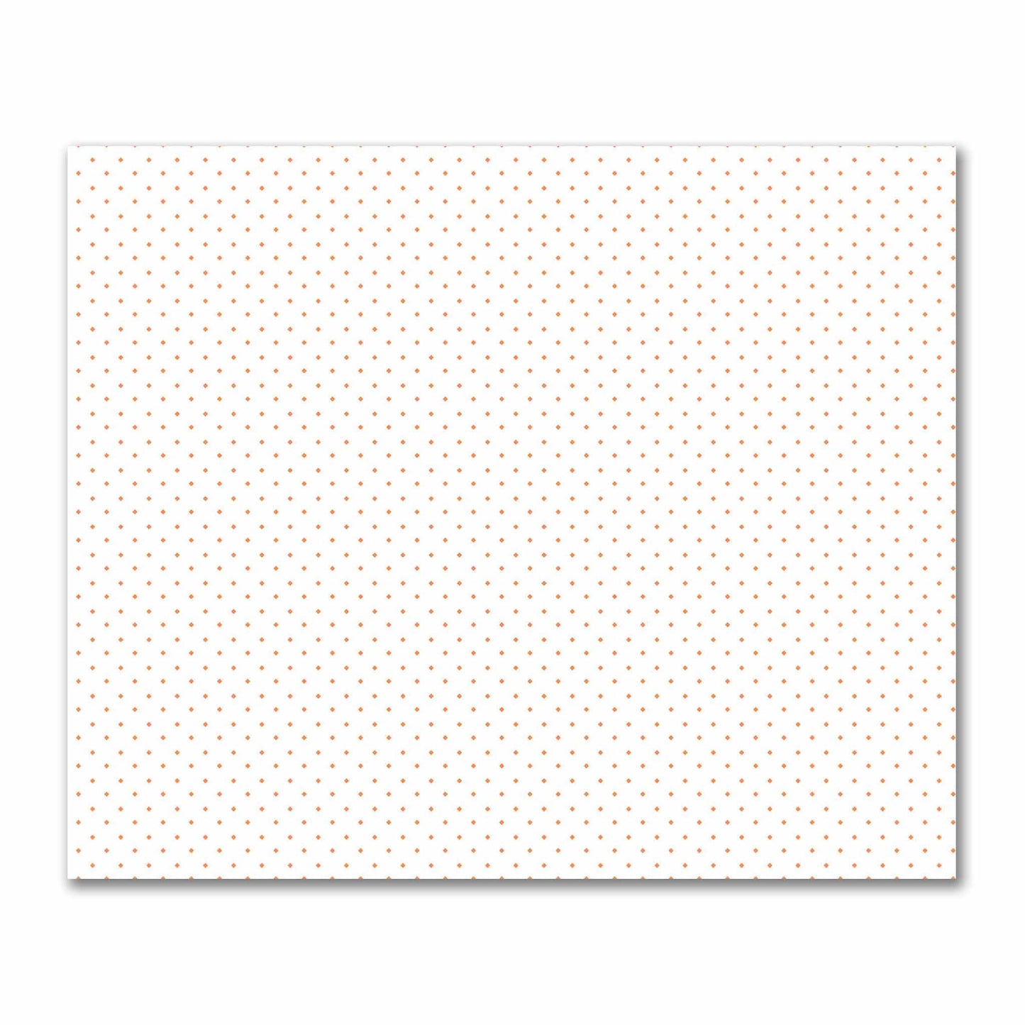 Off-White Cotton Sateen Fabric with Orange Diamonds, FACS-1380-101