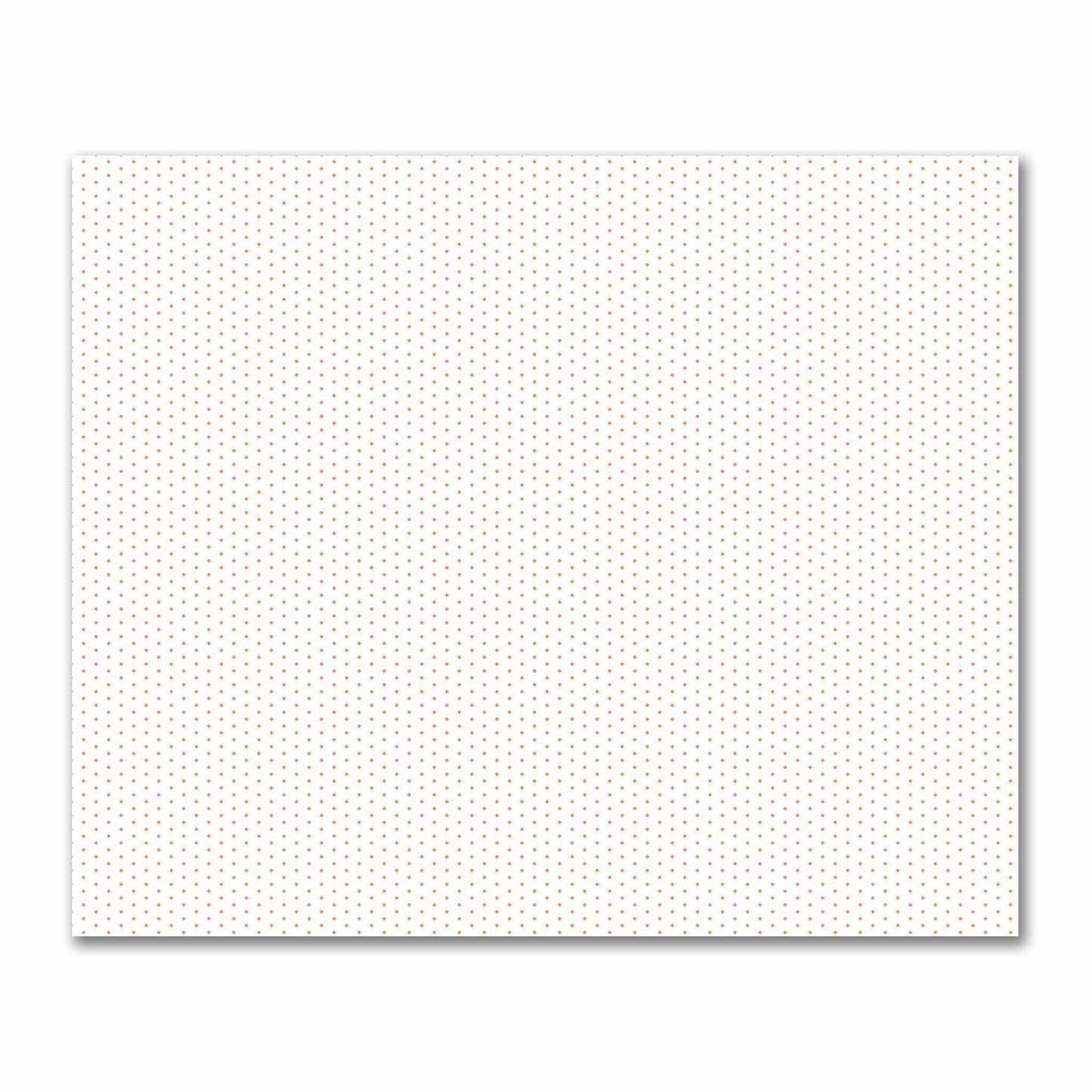 Off-White Cotton Sateen Fabric with Fine Orange Diamonds, FACS-1380-111