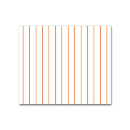 Off-White Cotton Sateen Fabric with Fine Orange Stripes, FACS-1380-151