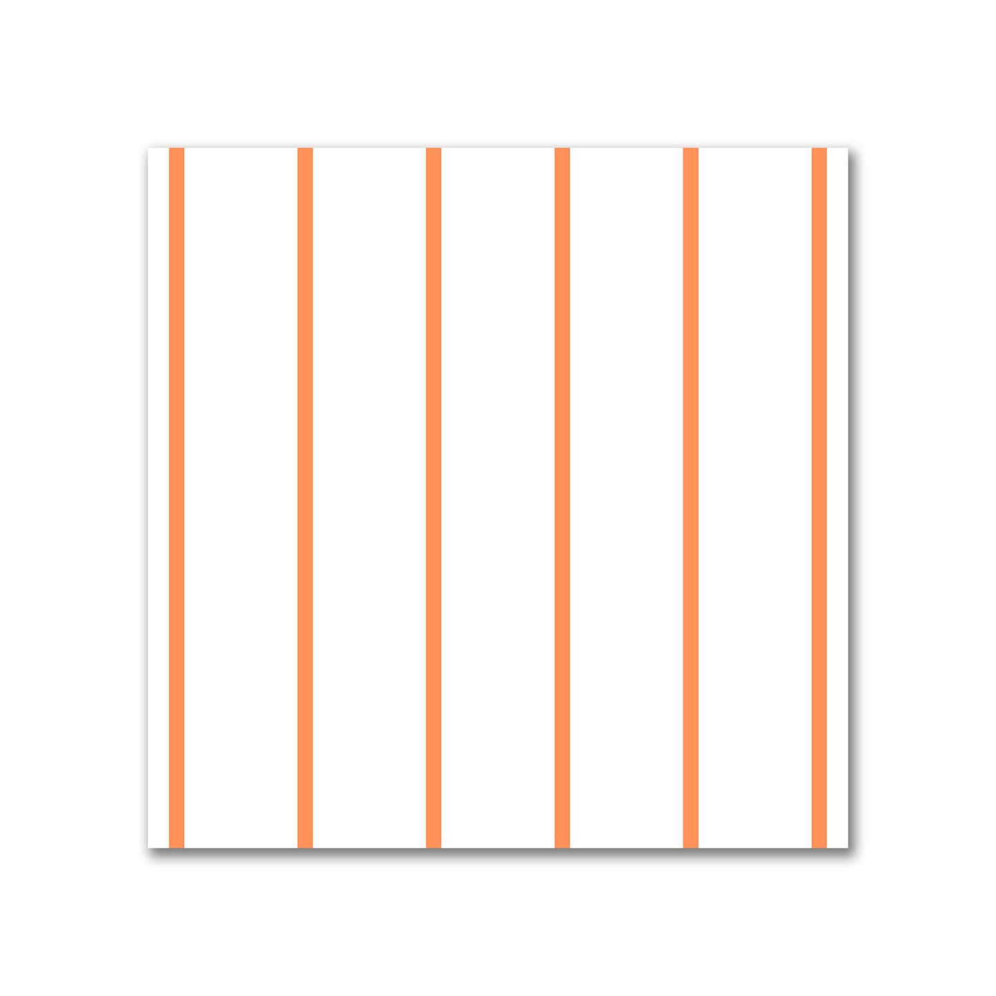 Off-White Cotton Sateen Fabric with Fine Orange Stripes, FACS-1380-151