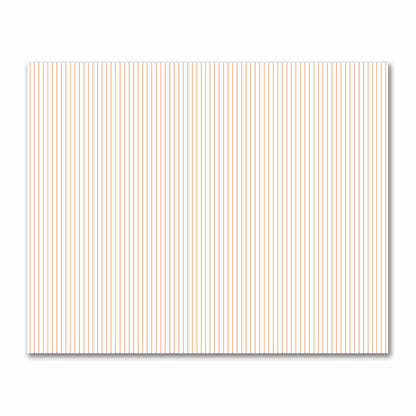 Off-White Cotton Sateen Fabric with Fine Orange Stripes, FACS-1380-151