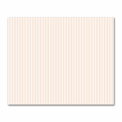 Off-White Cotton Sateen Fabric with Fine Orange Stripes, FACS-1380-151