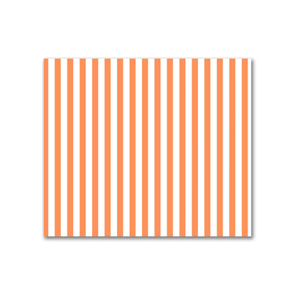 Off-White Cotton Sateen Fabric with Thin Orange Bars, FACS-1380-241