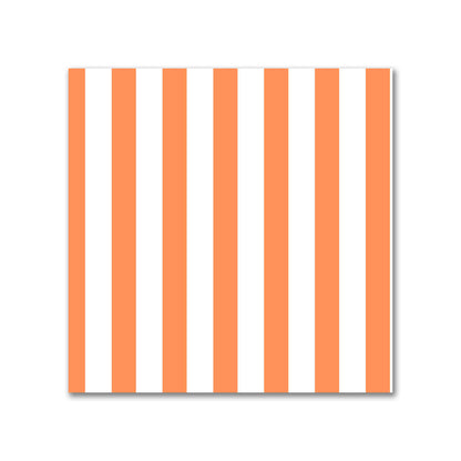 Off-White Cotton Sateen Fabric with Thin Orange Bars, FACS-1380-241