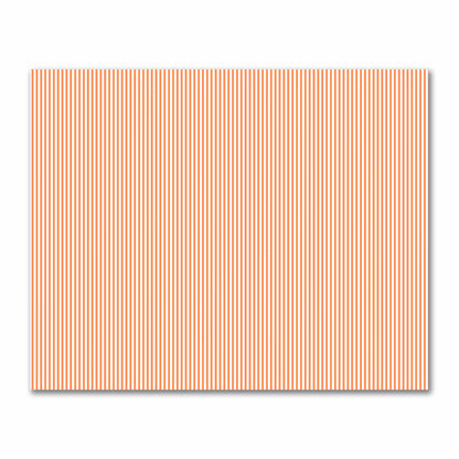 Off-White Cotton Sateen Fabric with Thin Orange Bars, FACS-1380-241