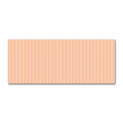 Off-White Cotton Sateen Fabric with Thin Orange Bars, FACS-1380-241