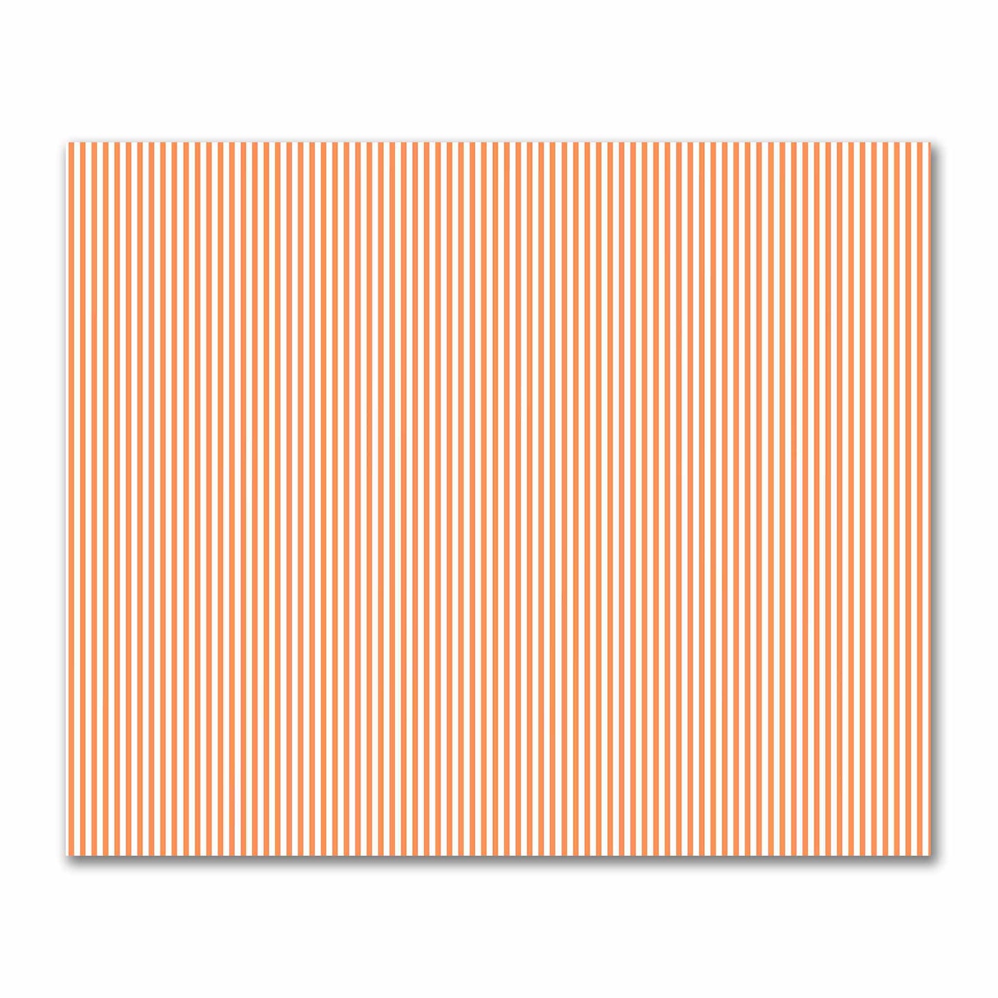 Off-White Cotton Sateen Fabric with Thin Orange Bars, FACS-1380-241