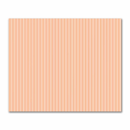 Off-White Cotton Sateen Fabric with Thin Orange Bars, FACS-1380-241