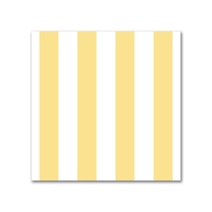 Off-White Cotton Sateen Fabric with Yellow Bars, FACS-1381-051