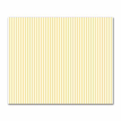 Off-White Cotton Sateen Fabric with Yellow Bars, FACS-1381-051
