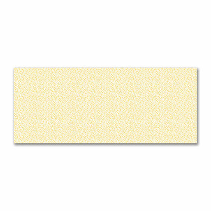 Off-White Cotton Sateen Fabric with Yellow Hand-painted Dab Motif Print | FACS-1381-092