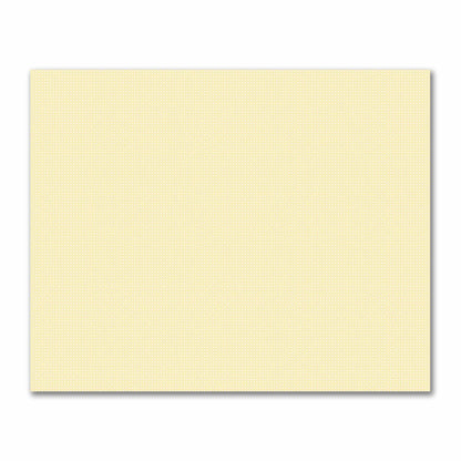 Off-White Cotton Sateen Fabric with Yellow Repeating Square Motif Print | FACS-1381-122