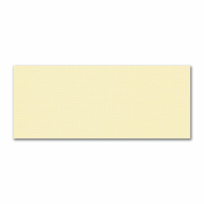 Off-White Cotton Sateen Fabric with Yellow Repeating Square Motif Print | FACS-1381-122