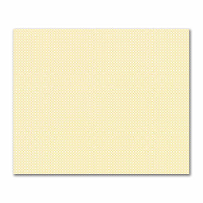 Off-White Cotton Sateen Fabric with Yellow Repeating Square Motif Print | FACS-1381-122