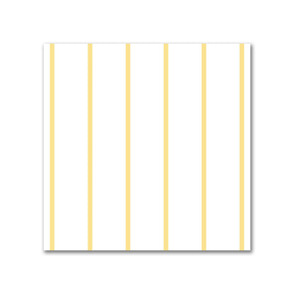 Off-White Cotton Sateen Fabric with Fine Yellow Stripes, FACS-1381-151