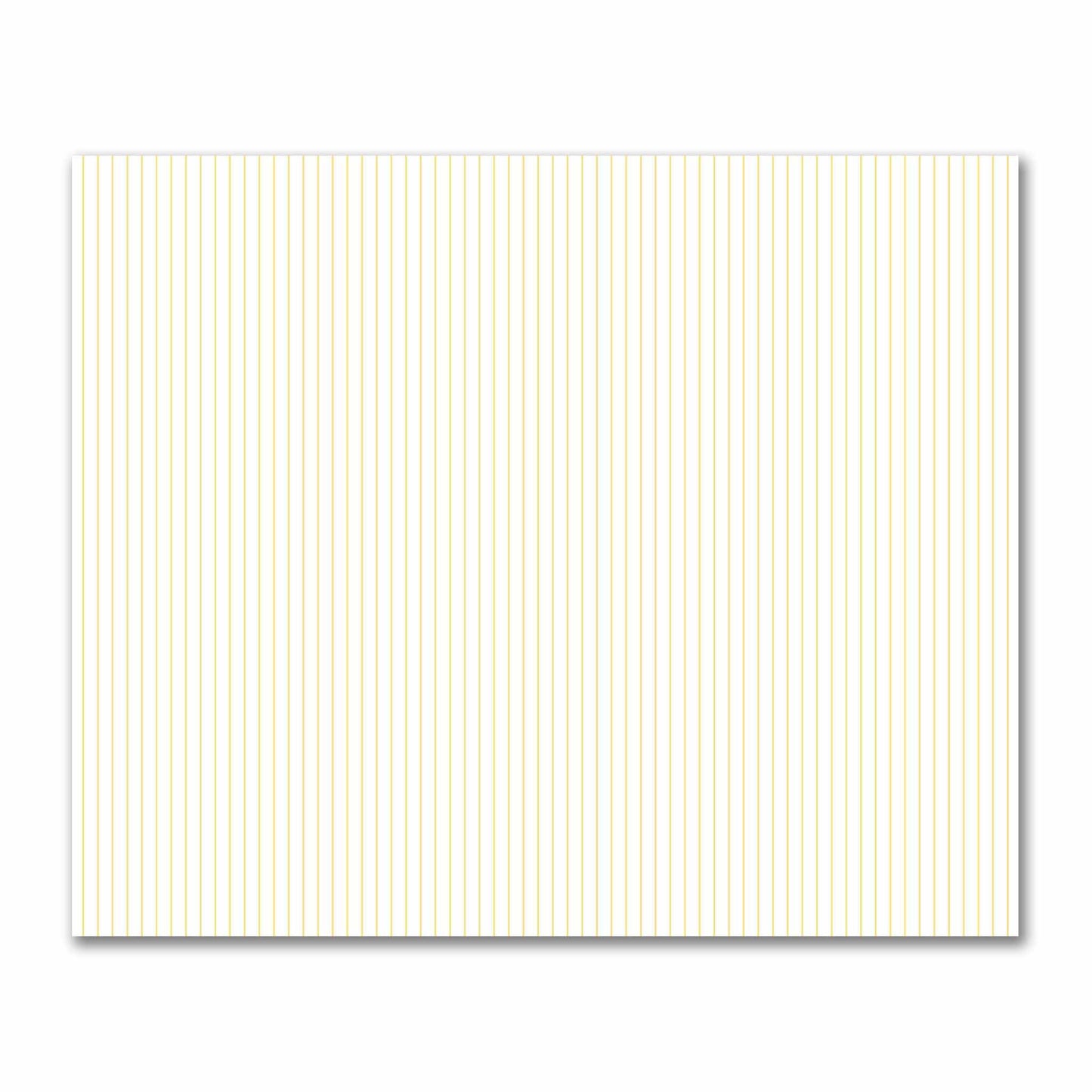 Off-White Cotton Sateen Fabric with Fine Yellow Stripes, FACS-1381-151