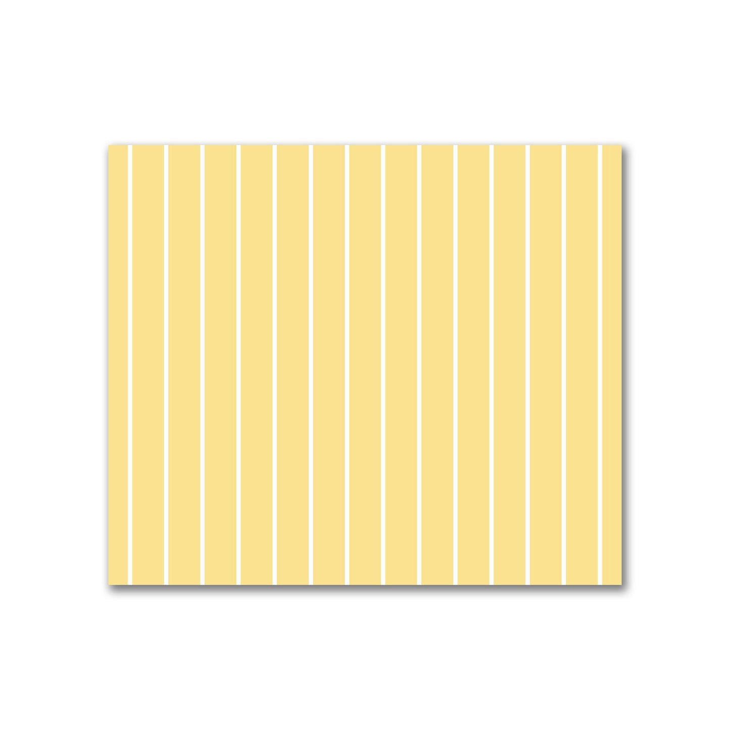Yellow Cotton Sateen Fabric with Fine Off-White Stripes on Yellow, FACS-1381-152