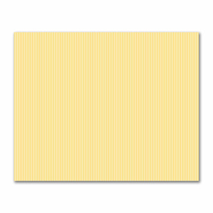 Yellow Cotton Sateen Fabric with Fine Off-White Stripes on Yellow, FACS-1381-152