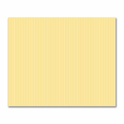 Yellow Cotton Sateen Fabric with Fine Off-White Stripes on Yellow, FACS-1381-152