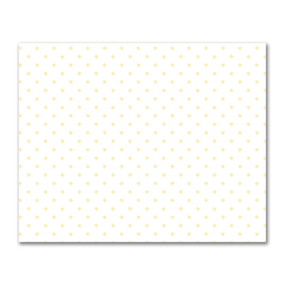 Off-White Cotton Sateen Fabric with Yellow Hand-painted Swizzle Motif Print | FACS-1381-171
