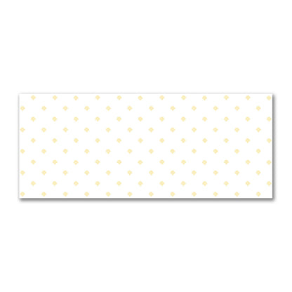 Off-White Cotton Sateen Fabric with Yellow Hand-painted Swizzle Motif Print | FACS-1381-171