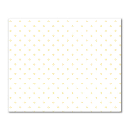 Off-White Cotton Sateen Fabric with Yellow Hand-painted Swizzle Motif Print | FACS-1381-171