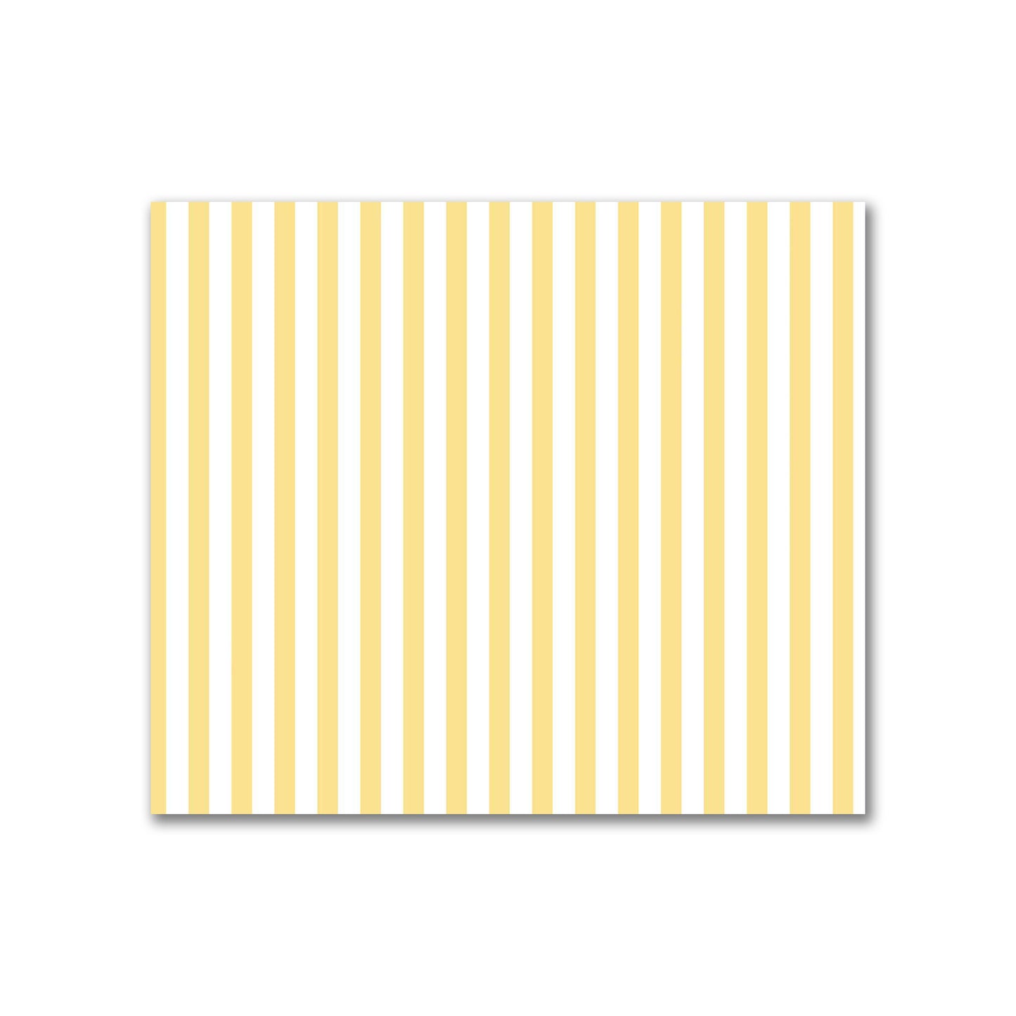 Off-White Cotton Sateen Fabric with Thin Yellow Bars, FACS-1381-241