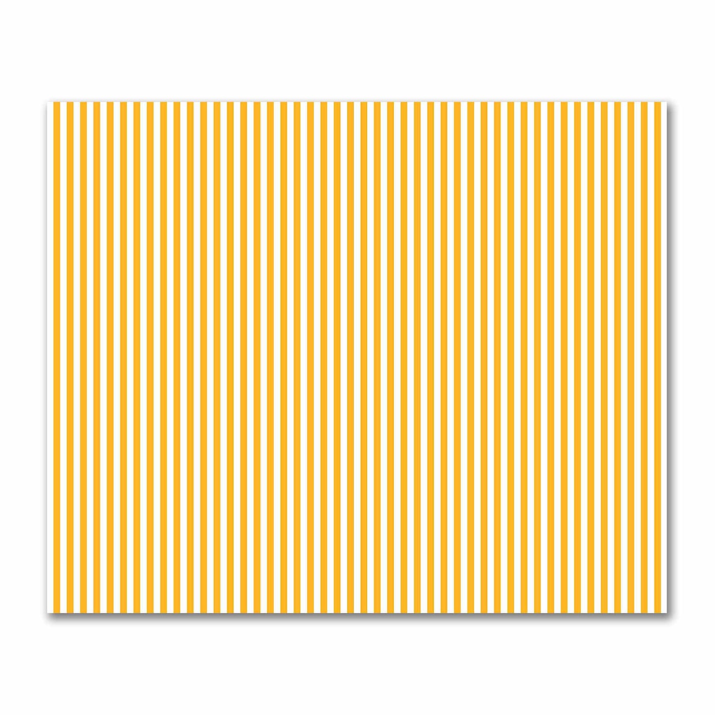 Off-White Cotton Sateen Fabric with Yellow-Orange Bars, FACS-1390-051