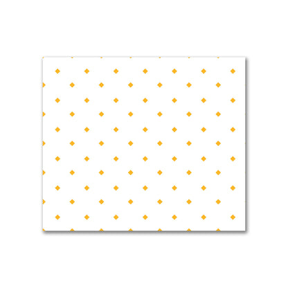 Off-White Cotton Sateen Fabric with Yellow-Orange Diamonds, FACS-1390-101