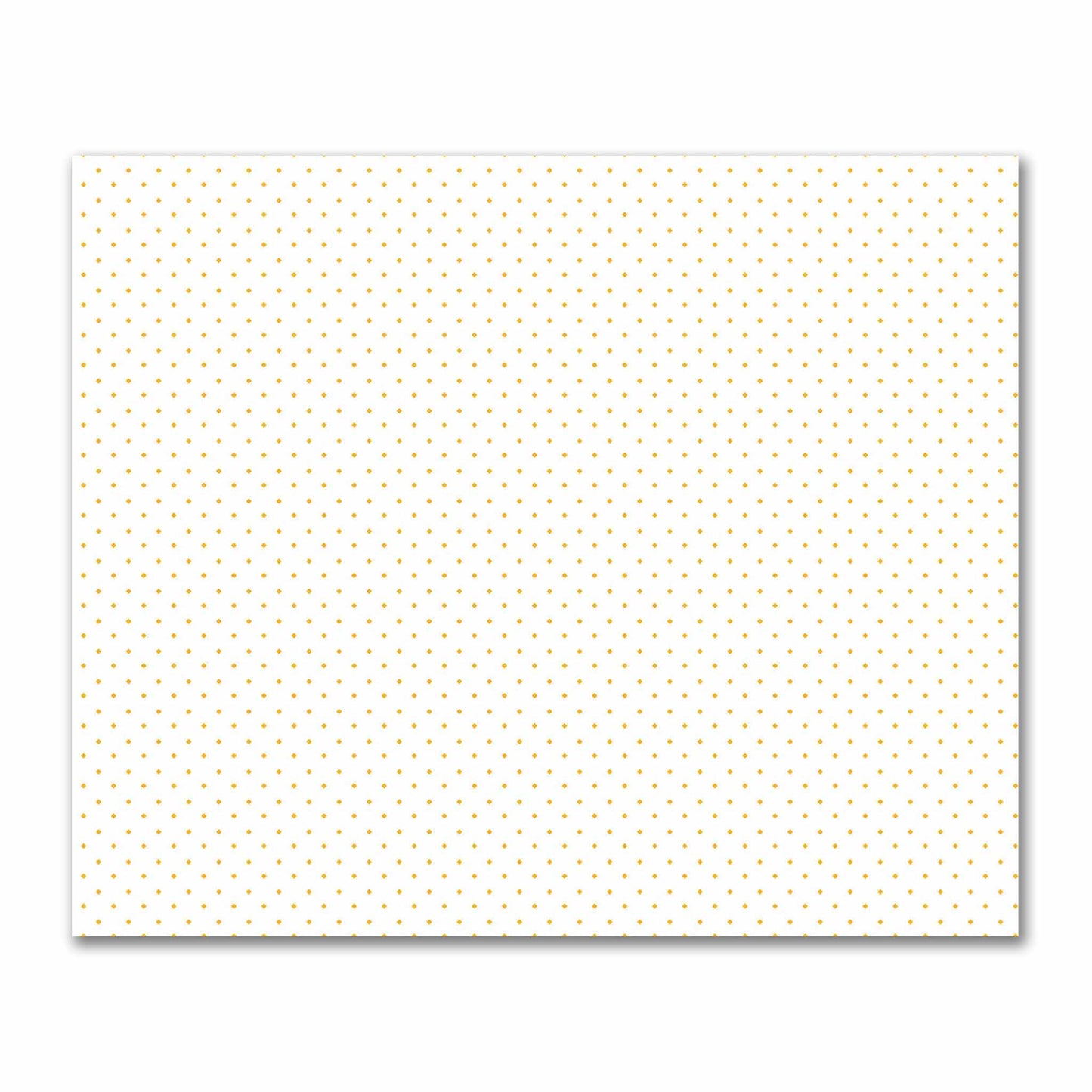 Off-White Cotton Sateen Fabric with Yellow-Orange Diamonds, FACS-1390-101