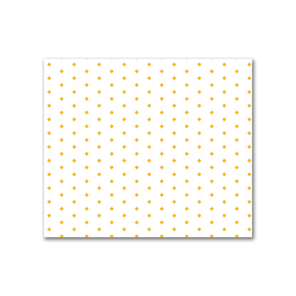 Off-White Cotton Sateen Fabric with Fine Yellow-Orange Diamonds, FACS-1390-111
