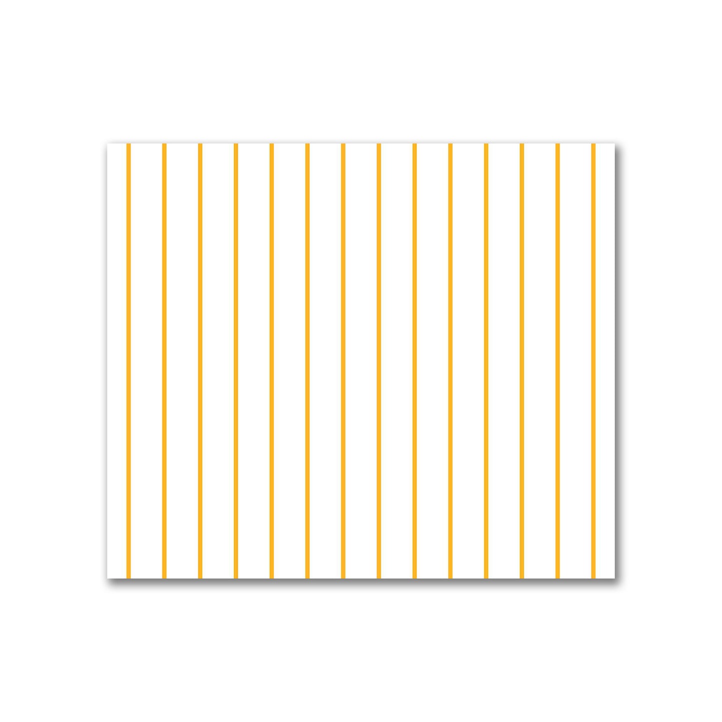 Off-White Cotton Sateen Fabric with Fine Yellow-Orange Stripes, FACS-1390-151