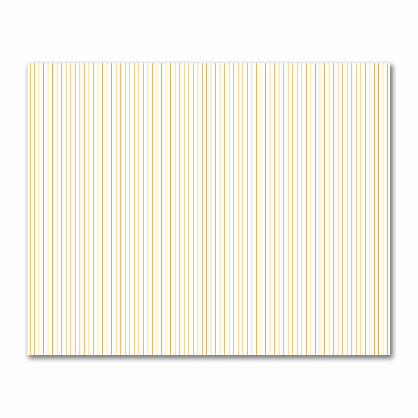 Off-White Cotton Sateen Fabric with Fine Yellow-Orange Stripes, FACS-1390-151