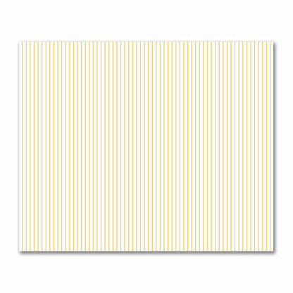 Off-White Cotton Sateen Fabric with Fine Yellow-Orange Stripes, FACS-1390-151