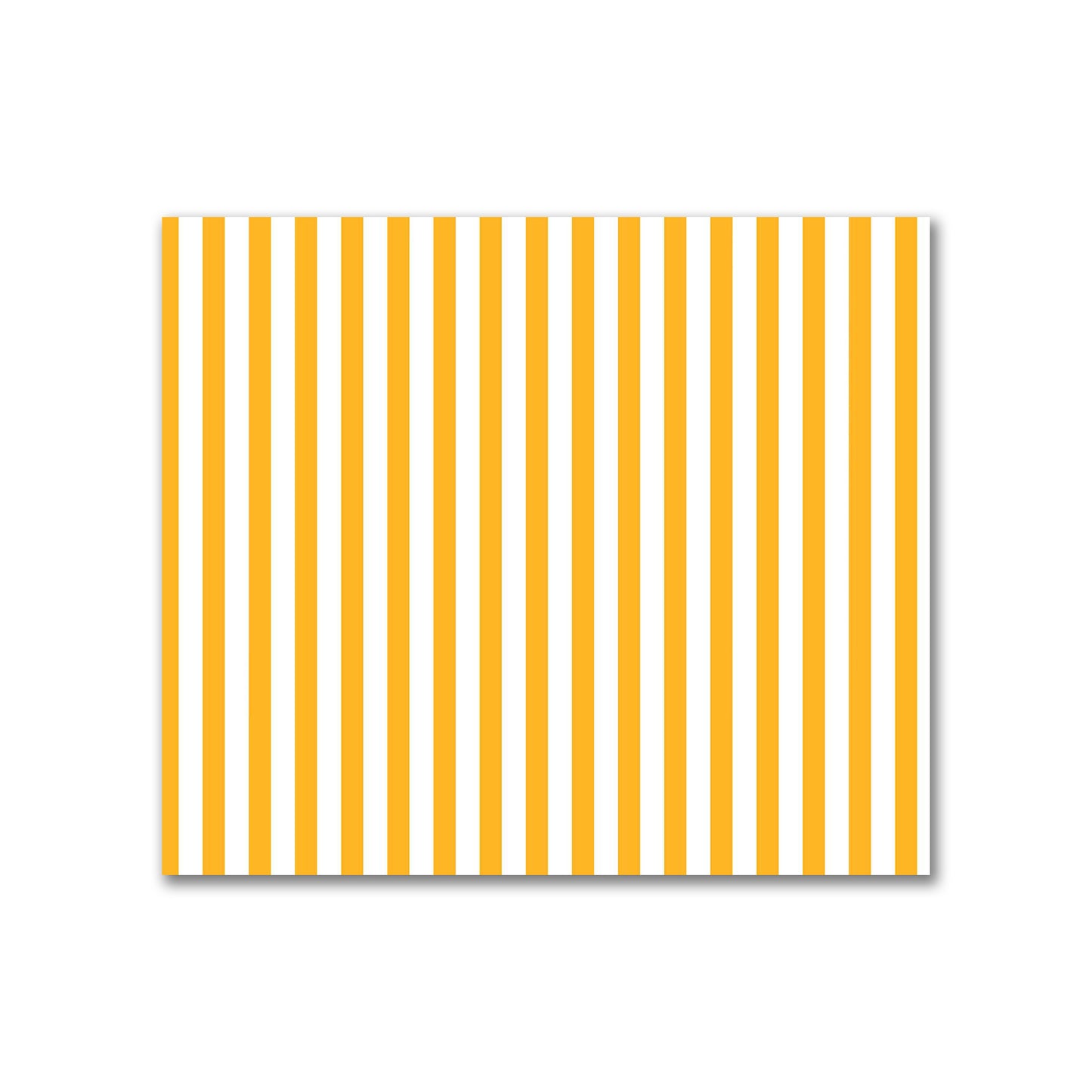 Off-White Cotton Sateen Fabric with Thin Yellow-Orange Bars, FACS-1390-241