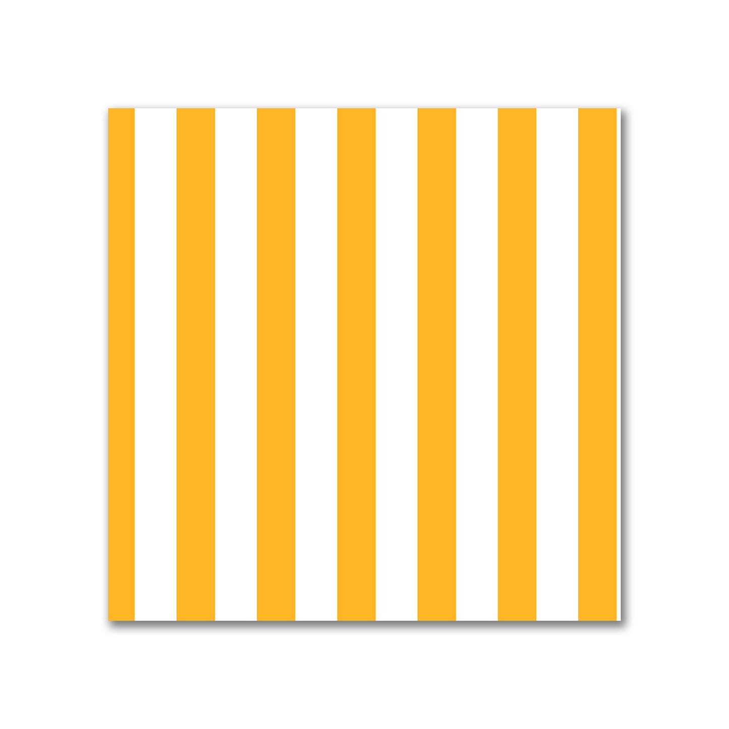 Off-White Cotton Sateen Fabric with Thin Yellow-Orange Bars, FACS-1390-241