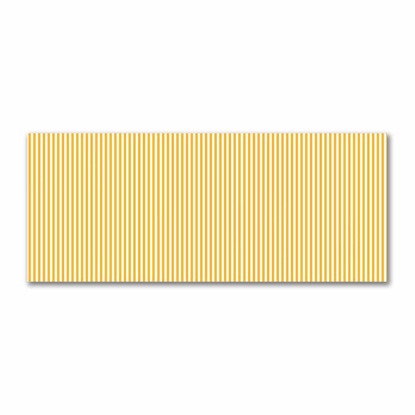 Off-White Cotton Sateen Fabric with Thin Yellow-Orange Bars, FACS-1390-241