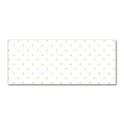 Cotton Sateen Fabric with Hand-painted Small Yellow-Orange Watercolor Floral Pattern Print, FACS-1396