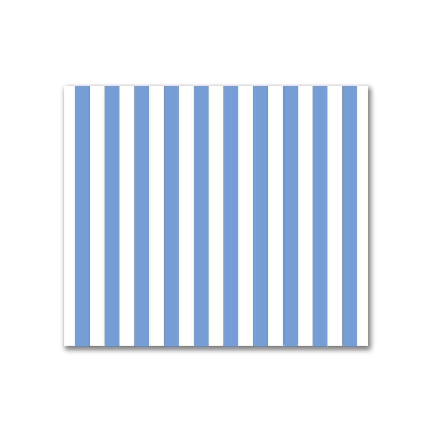 Off-White Cotton Sateen Fabric with Blue Bars, FACS-1400-051