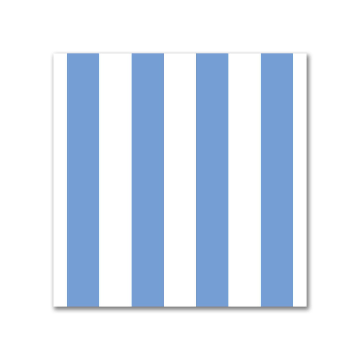 Off-White Cotton Sateen Fabric with Blue Bars, FACS-1400-051