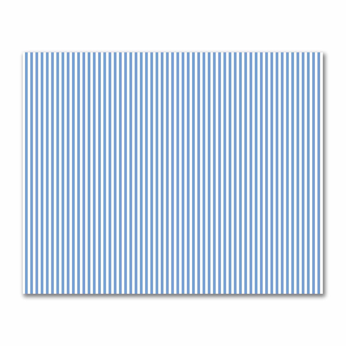Off-White Cotton Sateen Fabric with Blue Bars, FACS-1400-051