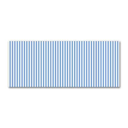 Off-White Cotton Sateen Fabric with Blue Bars, FACS-1400-051