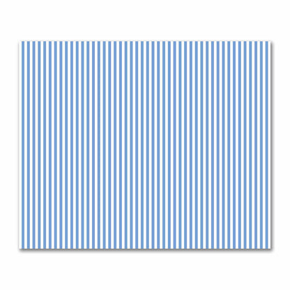 Off-White Cotton Sateen Fabric with Blue Bars, FACS-1400-051
