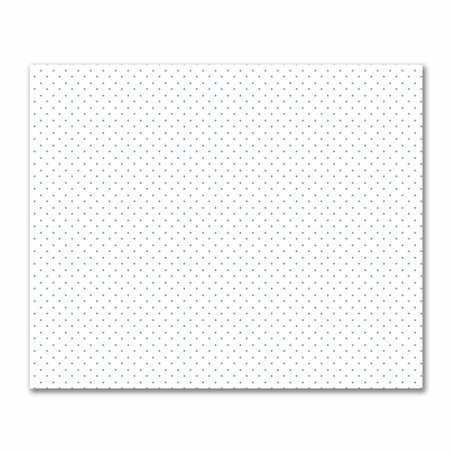 Off-White Cotton Sateen Fabric with Blue Diamonds, FACS-1400-101
